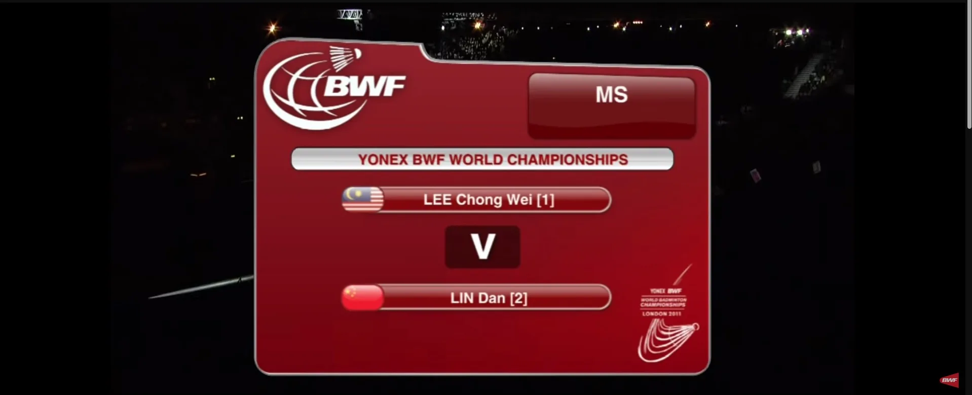 The Best Match EVER!史上最精彩的羽球比賽-2011年世錦賽男單決賽